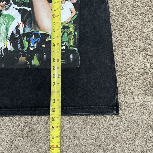 Fied Shirt Mens Large Black Feliz Cumpleanos Ferxxo Faded Columbian Hip Hop - Picture 8 of 9